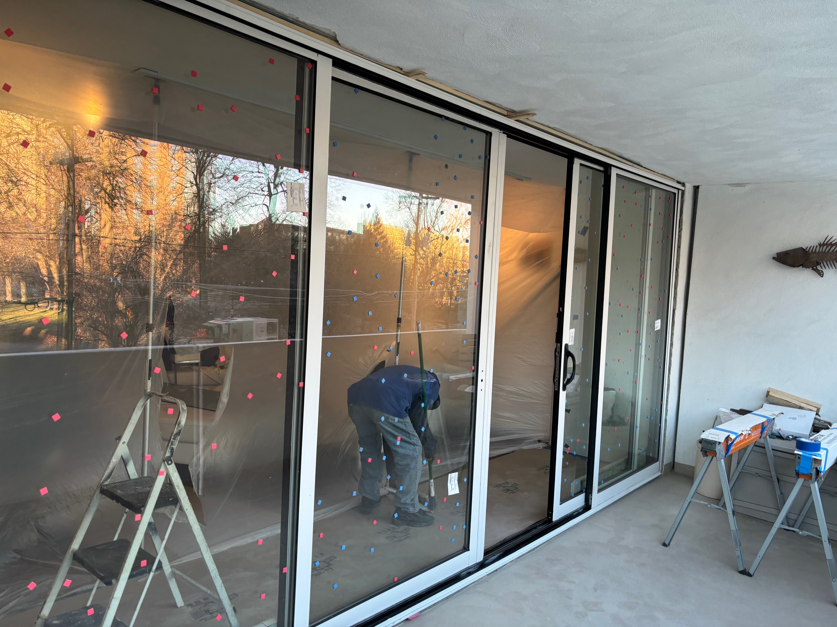 Commercial glass repair in Denver business district